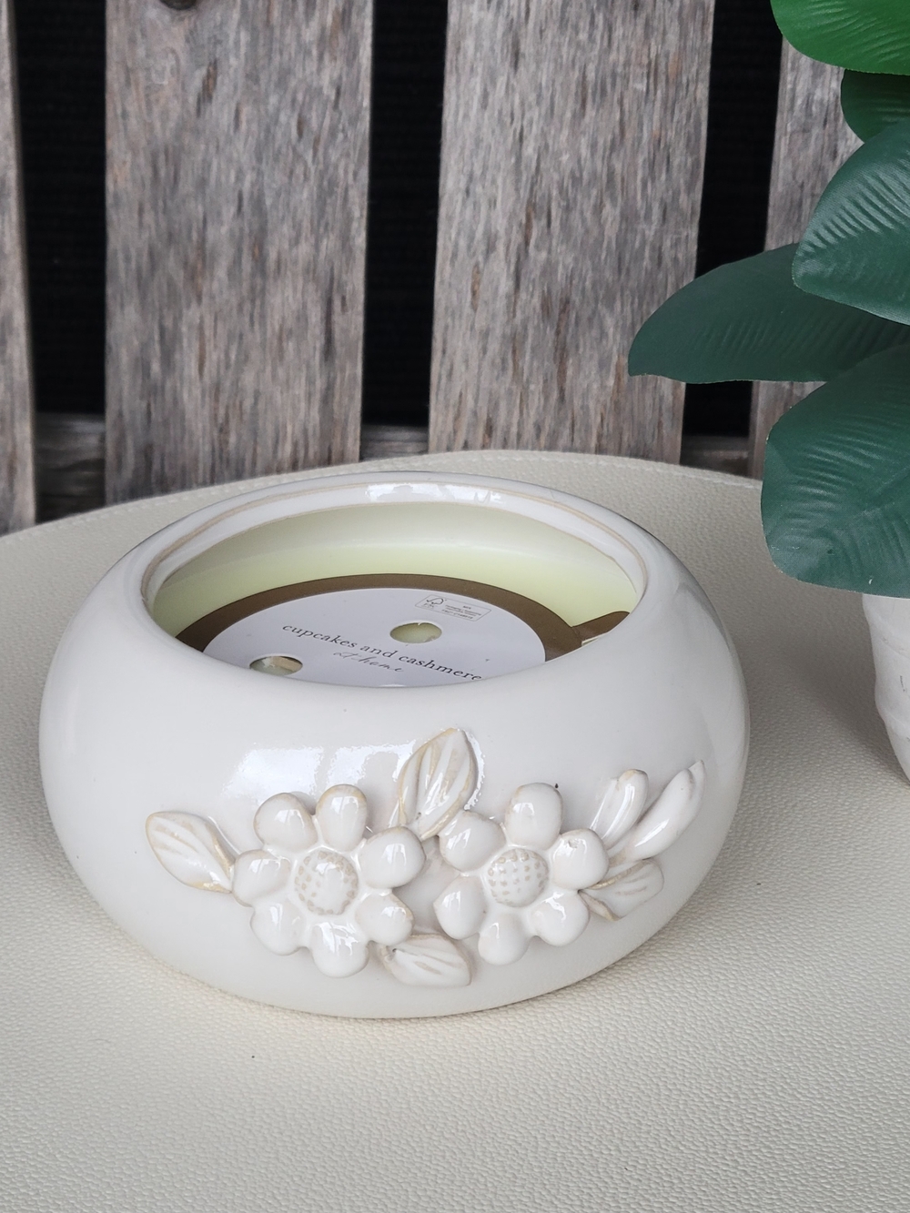 cupcakes & cashmere Peony Petals Scented Candle - White - Picture 5 of 7